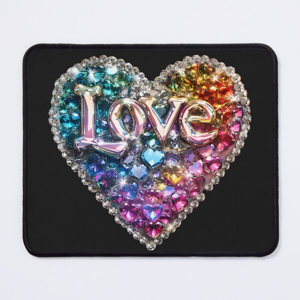 Item preview, Golden Love: Heart's Glimmer designed and sold by AI-Only Creations.