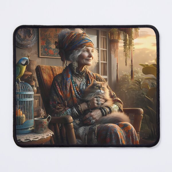 Item preview, Bohemian Lady on her Veranda designed and sold by Vibranta Studio.