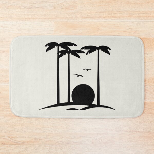 Item preview, B & W Palm trees and Sunset designed and sold by MirucaDesign.