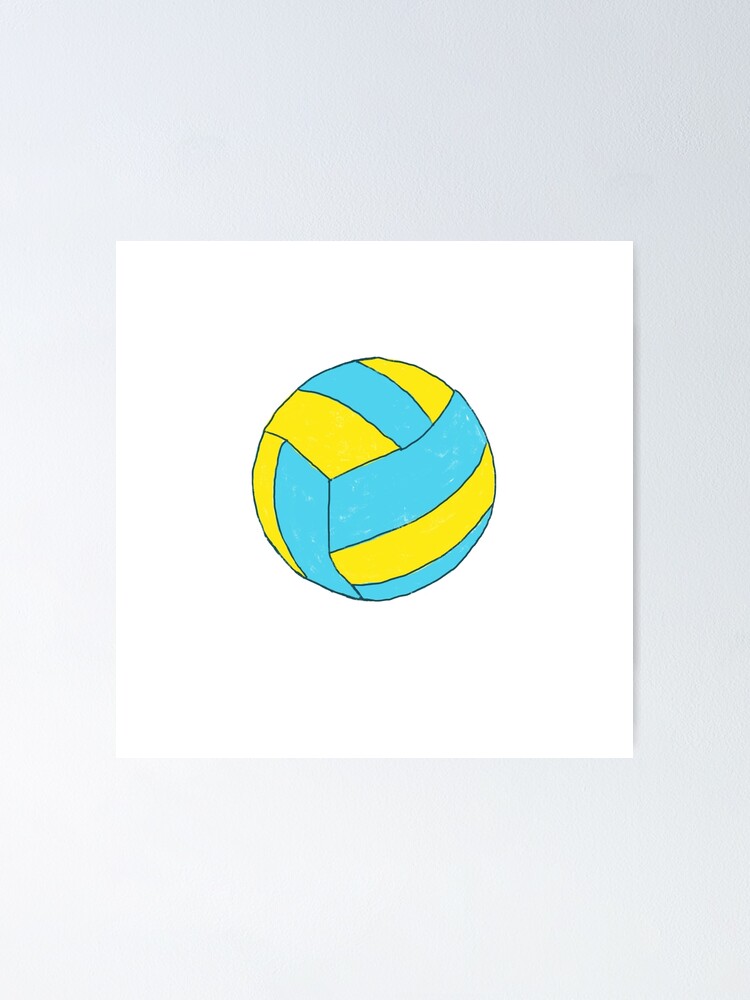 "Cute volleyball ball" Poster by VadimFromm Redbubble