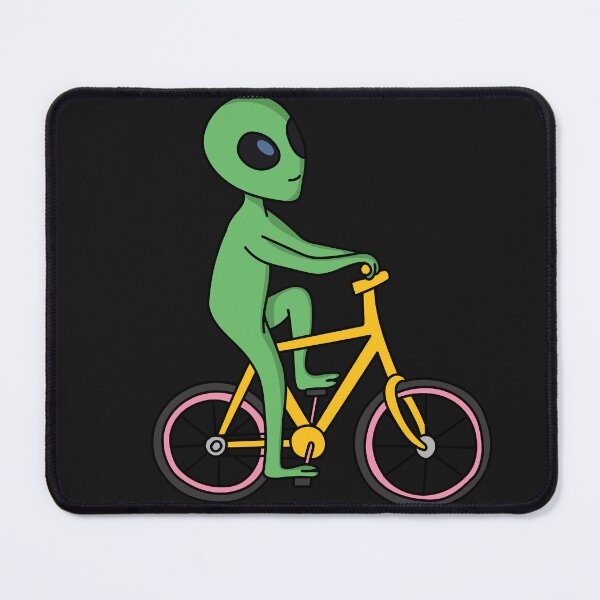Item preview, Alien on a bicycle designed and sold by ShopMaxiDesigns.