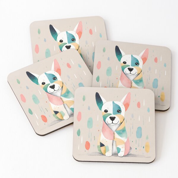 Item preview, Adorable Harlequin pup - kid spaces wall deco designed and sold by VickyJo111.