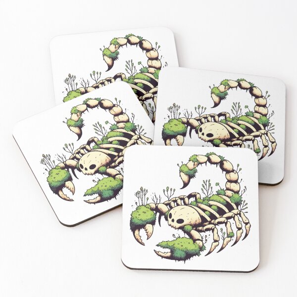 Item preview, Skull Bones Scorpion Overgrown With Moss Plants designed and sold by TomFrontierArt.