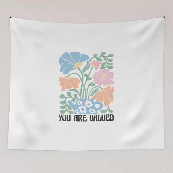 Item preview, Boho Floral Quote You are valued designed and sold by Merchrise.