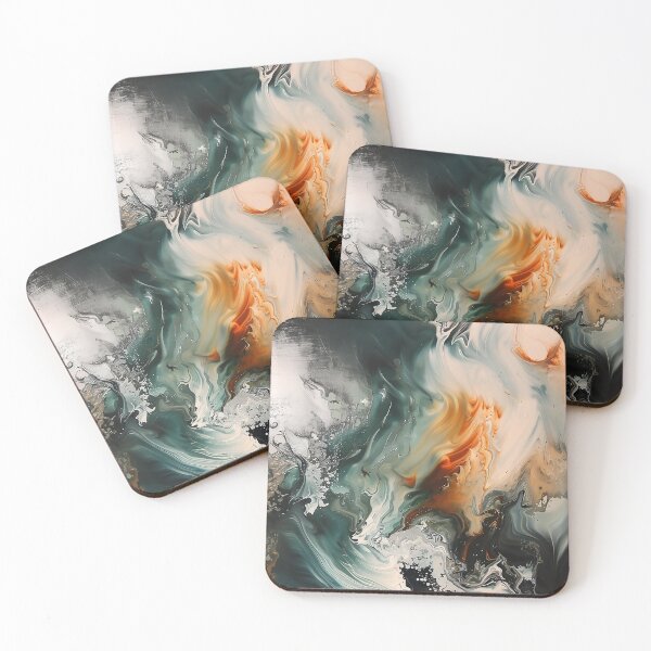 Item preview, Abstract Fluid Art #19 designed and sold by BellaMalluArt.
