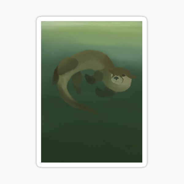 asian small-clawed otter Sticker