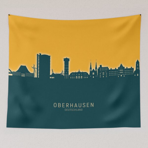 Item preview, Oberhausen Germany Skyline designed and sold by ArtPrints.