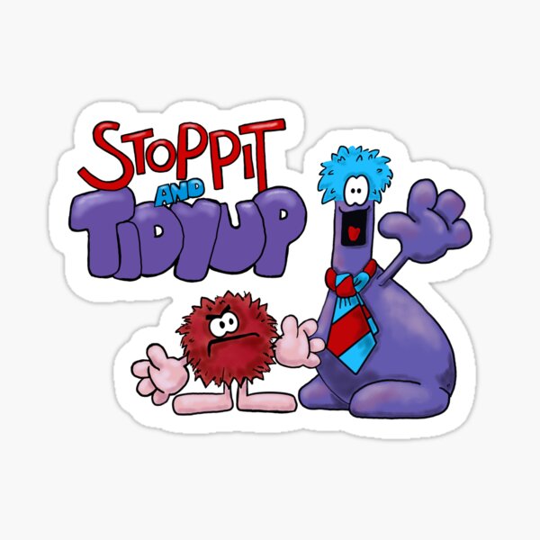 Item preview, Stoppit And Tidyup 1980s Retro Cartoon British Kids TV Nostalgia  designed and sold by Art-Speaks.