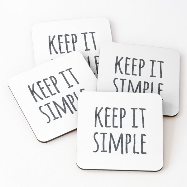 Item preview, Keep it Simple Motivational Simplicity Quote designed and sold by whimseydesigns.