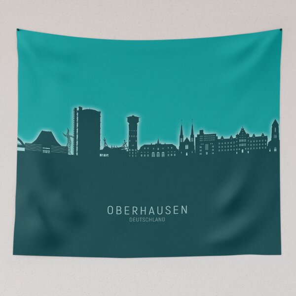 Item preview, Oberhausen Germany Skyline designed and sold by ArtPrints.