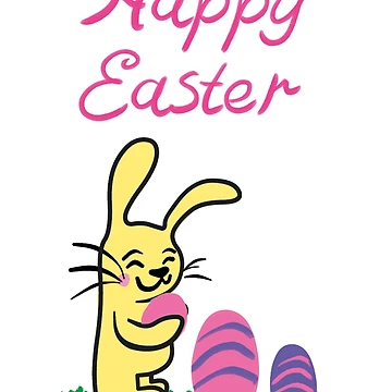 Artwork thumbnail, Yellow Easter Rabbit by Ruth's Unique Designs 