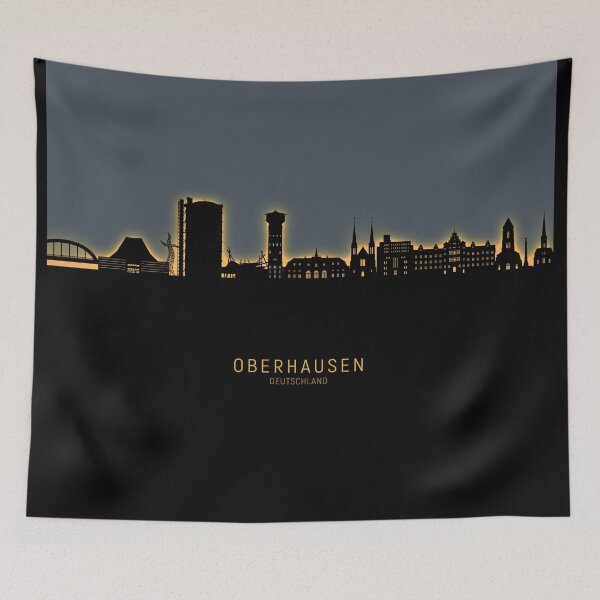 Item preview, Oberhausen Germany Skyline designed and sold by ArtPrints.