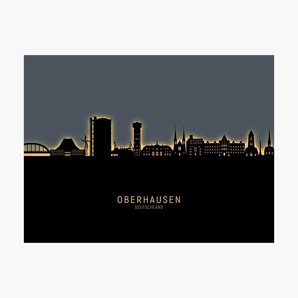 Item preview, Oberhausen Germany Skyline designed and sold by MICHAEL TOMPSETT.
