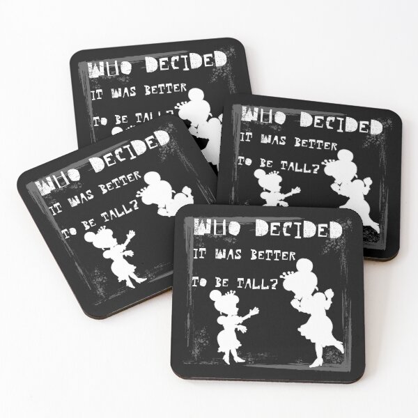 Item preview, WHO DECIDED IT WAS BETTER TO BE TALL? Silhouettes and Reflections: Challenging Height Norms with white letters designed and sold by SplashTastic.