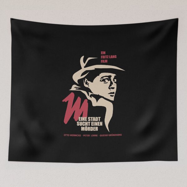 Item preview, Noir Elegance: M - A City Searches for a Murderer - Peter Lorre Tribute Design designed and sold by Boogosh.
