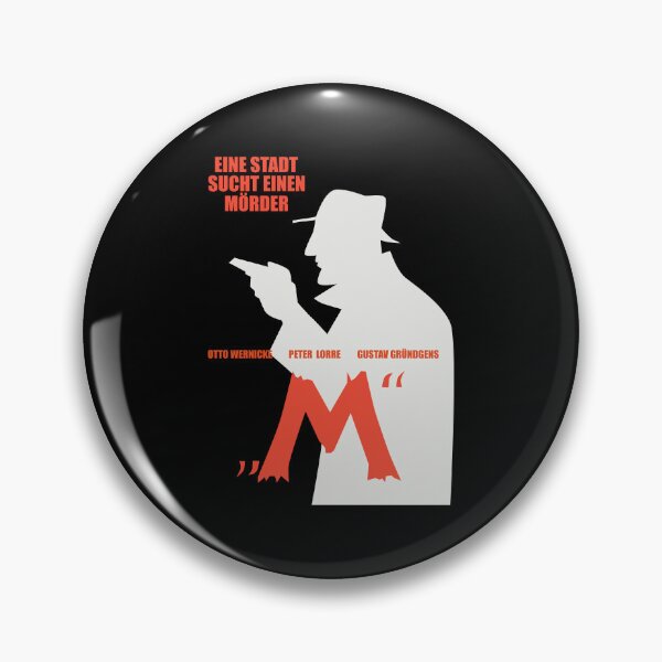Item preview, Fritz Lang's Masterpiece: 'M' Tribute Tee - Noir Elegance designed and sold by Boogosh.