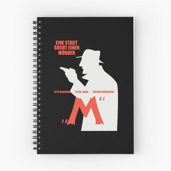 Item preview, Fritz Lang's Masterpiece: 'M' Tribute Tee - Noir Elegance designed and sold by Boogosh.