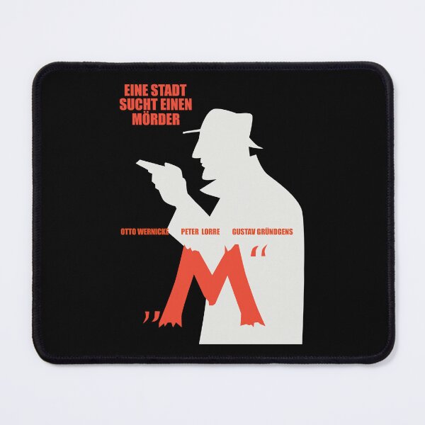 Item preview, Fritz Lang's Masterpiece: 'M' Tribute Tee - Noir Elegance designed and sold by Boogosh.