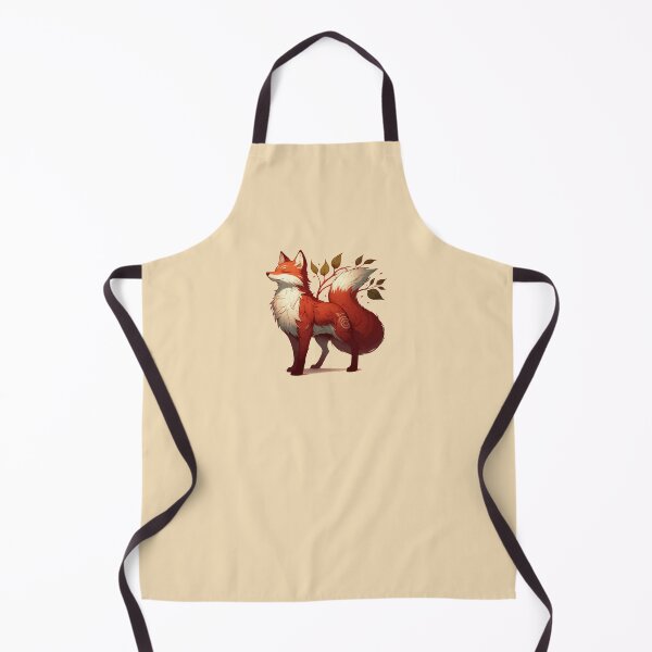 Item preview, Cute adorable fox spirit in autumn colors designed and sold by TomFrontierArt.