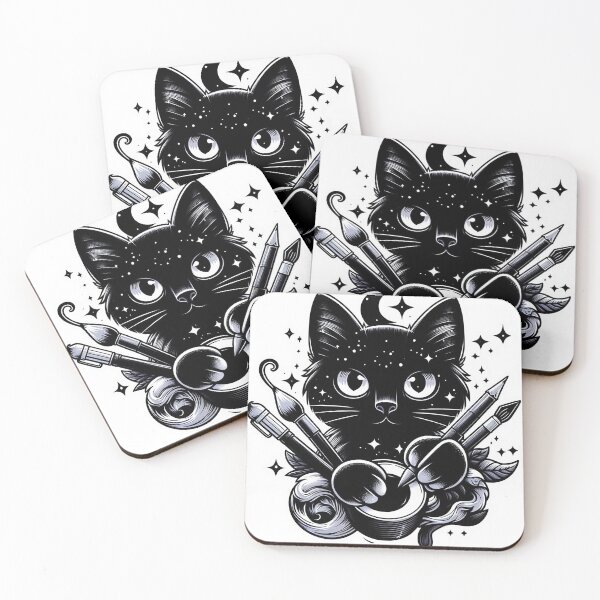 Item preview, black cat designed and sold by buzztrendshop.