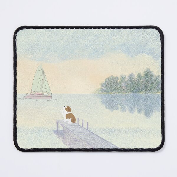 Item preview, Dog on dock designed and sold by SkyisBright.