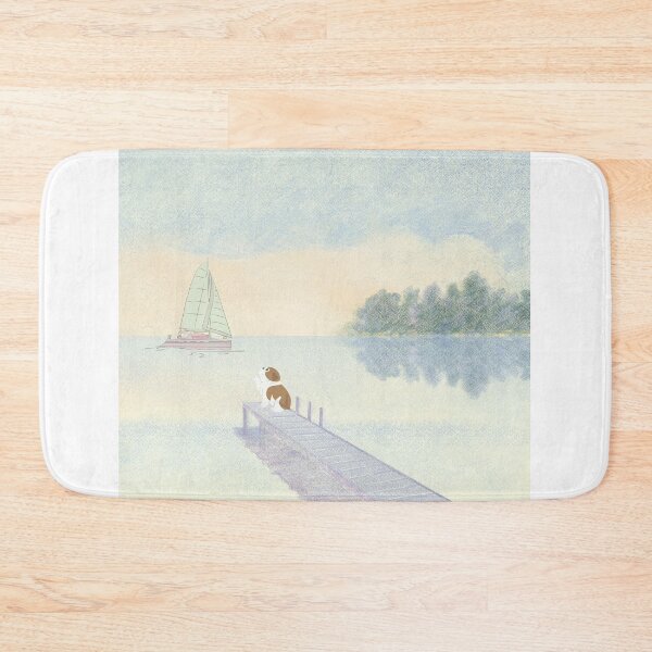 Item preview, Dog on dock designed and sold by SkyisBright.