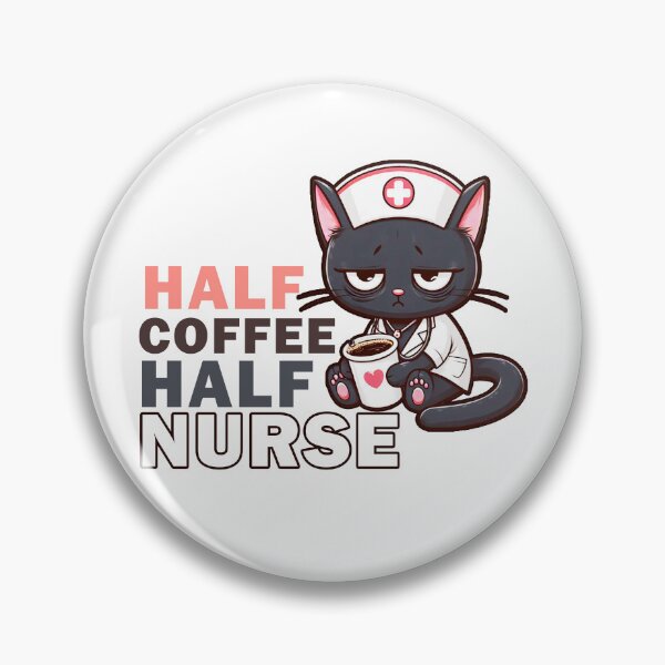 Item preview, Half Coffee Half Nurse designed and sold by Echonn.