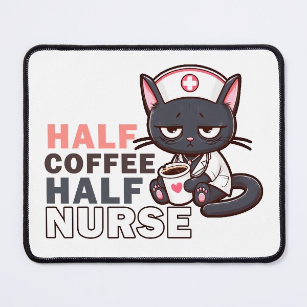 Item preview, Half Coffee Half Nurse designed and sold by Echonn.