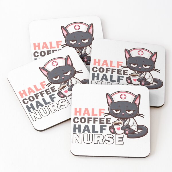 Item preview, Half Coffee Half Nurse designed and sold by Echonn.