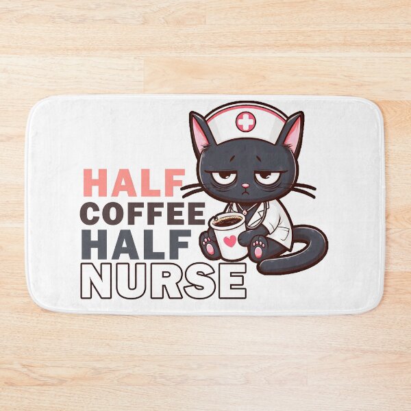 Item preview, Half Coffee Half Nurse designed and sold by Echonn.
