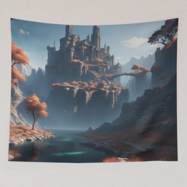 Item preview, Mystical Castle Amidst the Clouds designed and sold by Soujji-Designs.