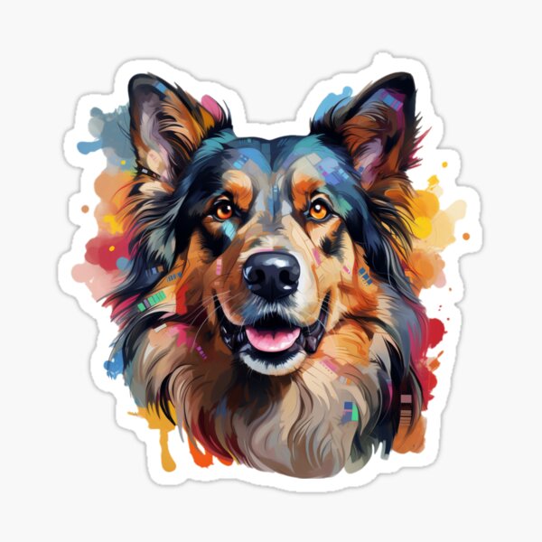 Item preview, Abstracted Dog designed and sold by WarPapers.