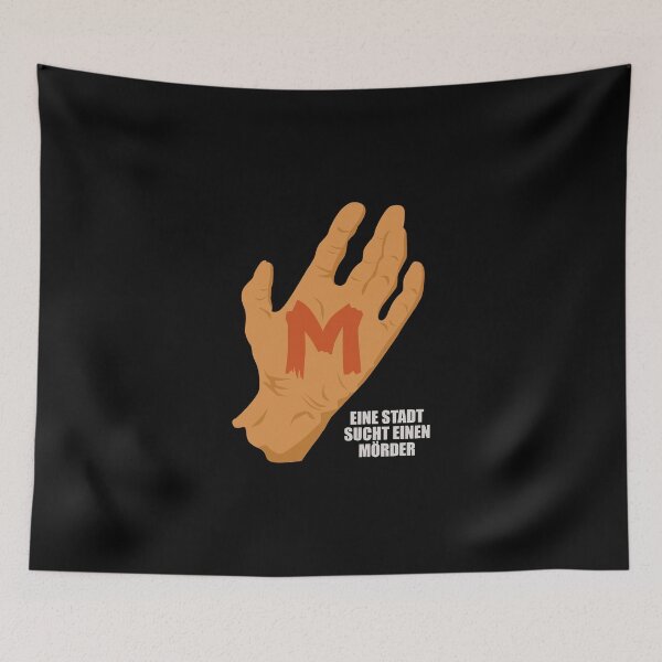 Item preview, M - Tribute to Fritz Lang's Masterpiece - Iconic Hand Design designed and sold by Boogosh.