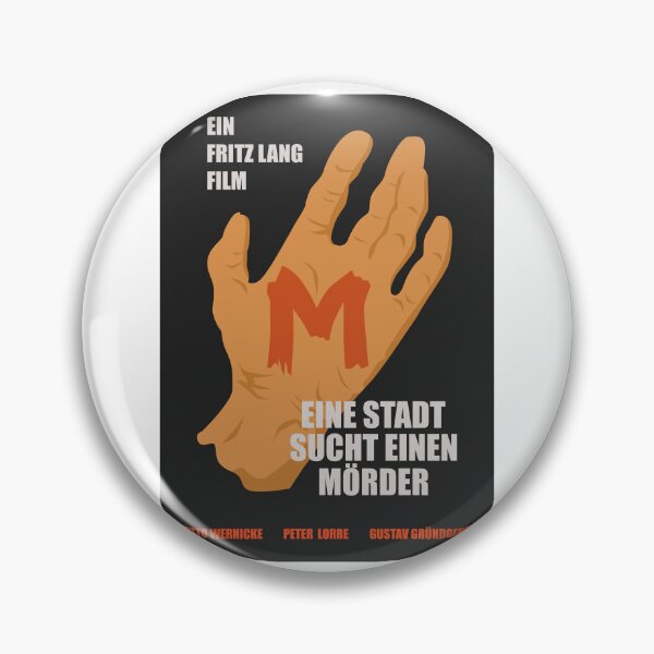 Item preview, The Mark of M: Tribute to Fritz Lang's Masterpiece - Iconic Hand Design designed and sold by Boogosh.