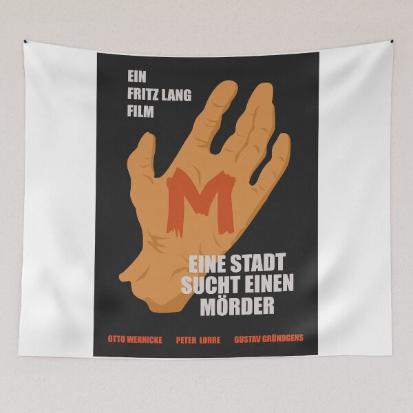 Item preview, The Mark of M: Tribute to Fritz Lang's Masterpiece - Iconic Hand Design designed and sold by Boogosh.