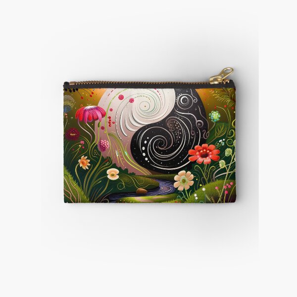 Item preview, Enchanted Bloom: A Surreal Journey Through Whimsical Nature yin yang designed and sold by Moisky Art.