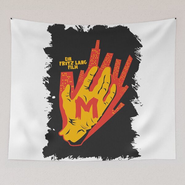Item preview, The Mark of M: Tribute to Fritz Lang's Masterpiece - Iconic Hand Design designed and sold by Boogosh.