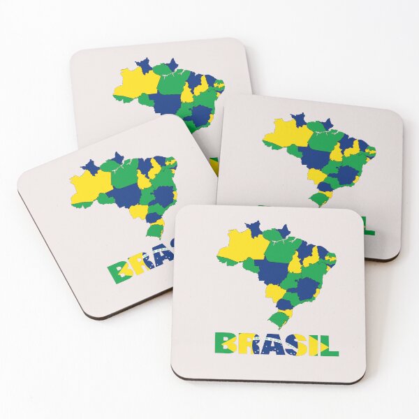 Item preview, Brazil Flag Map designed and sold by AnimalsDH305.