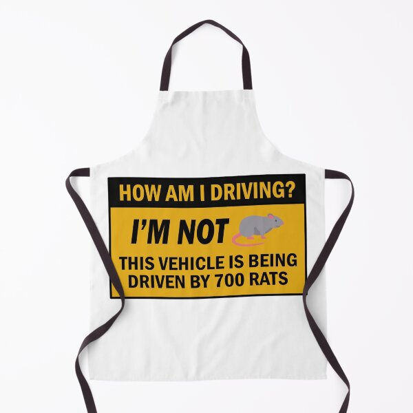 Item preview, How Am I Driving? I'm Not This Vehicle is being driven by 700 rats Funny Bumper designed and sold by BUMPER-STICKERS.