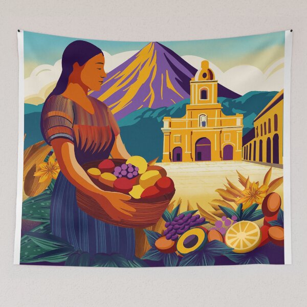 Item preview, Guatemala travel poster designed and sold by Arctic frame studio.