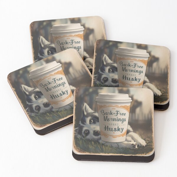 Item preview, Coffee with my Husky designed and sold by Endless Projects.