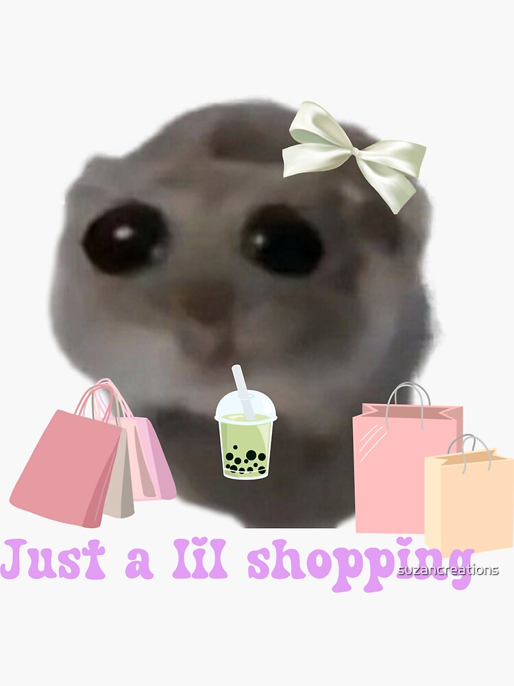 EIH1 56 Stück Sad hamster meme sticker, Lustige aufkleber, Sticker memes, Wasserdicht Niedliche Cartoon Tier Aufkleber für Laptop Gepäck Auto Telefon Scrapbook Motorrad Fahrrad Koffer