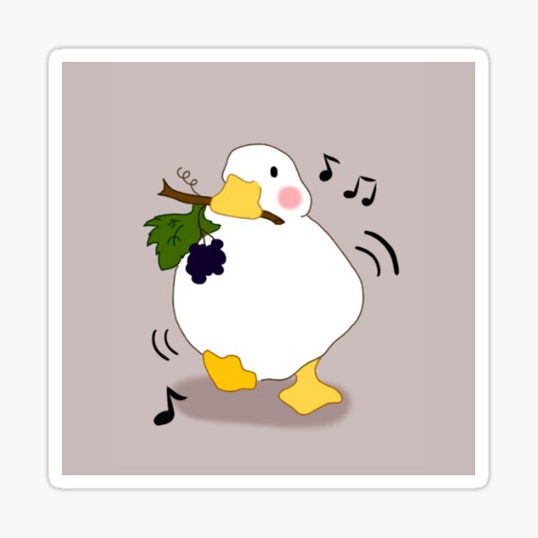 The duck with the grapes!! Sticker