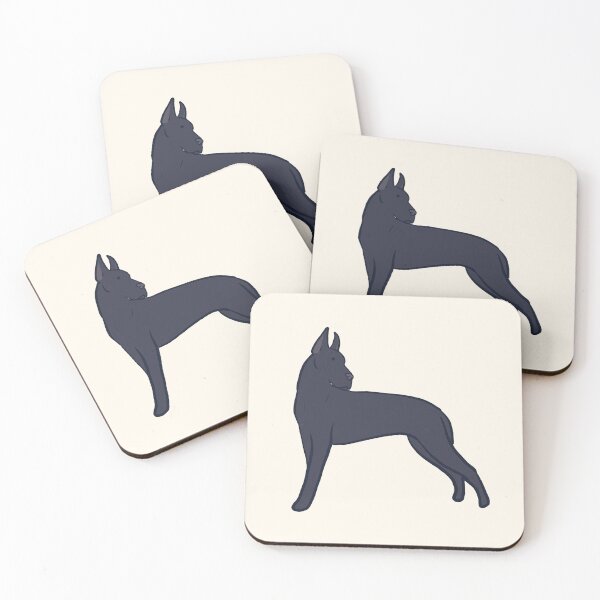 Item preview, Black great dane dog art designed and sold by Mayarart.