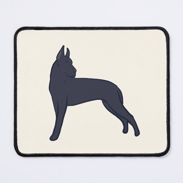 Item preview, Black great dane dog art designed and sold by Mayarart.