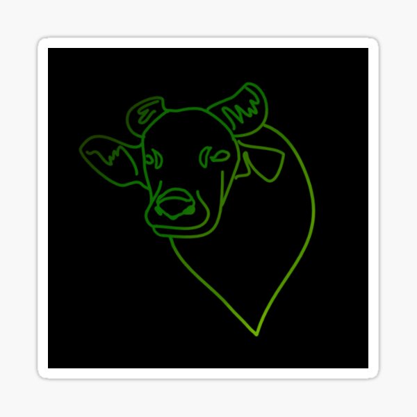 Simple Tamaraw Lineart Sticker
