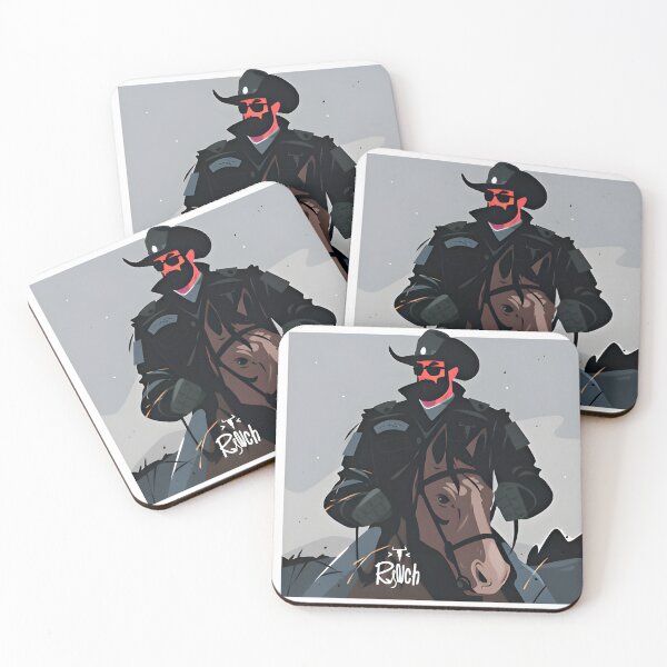 Item preview, Formidable cowboy sits on horse designed and sold by Pawfectly Cute.