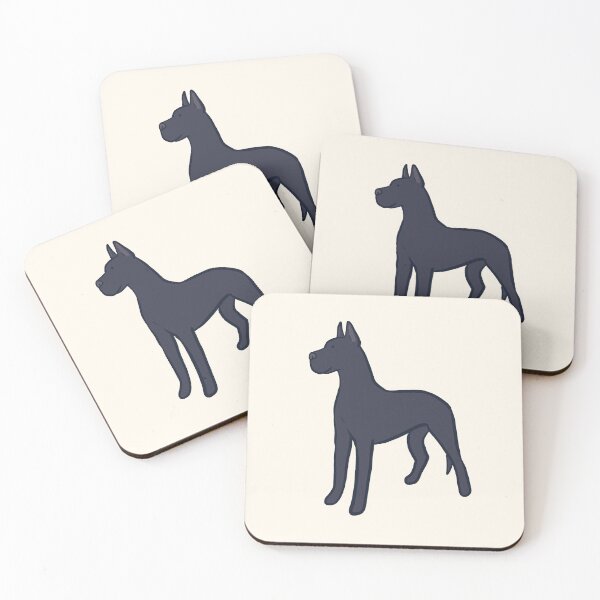 Item preview, Black great dane dog illustration  designed and sold by Mayarart.