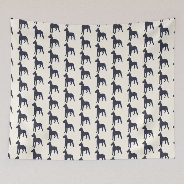 Item preview, Black great dane dog illustration  designed and sold by Mayarart.