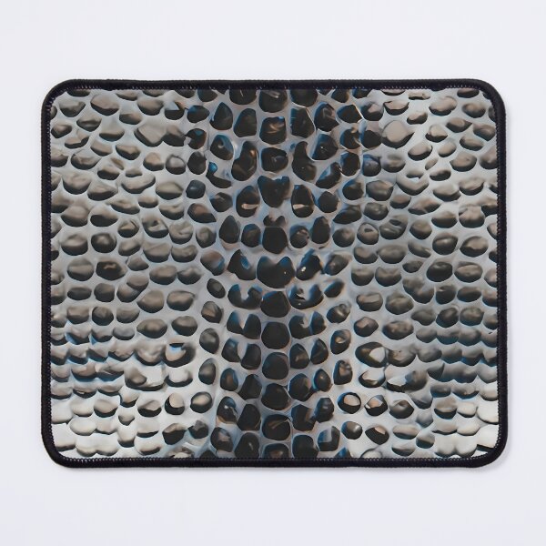 Item preview, Printed blue leather snake skin pattern designed and sold by brokenpones.